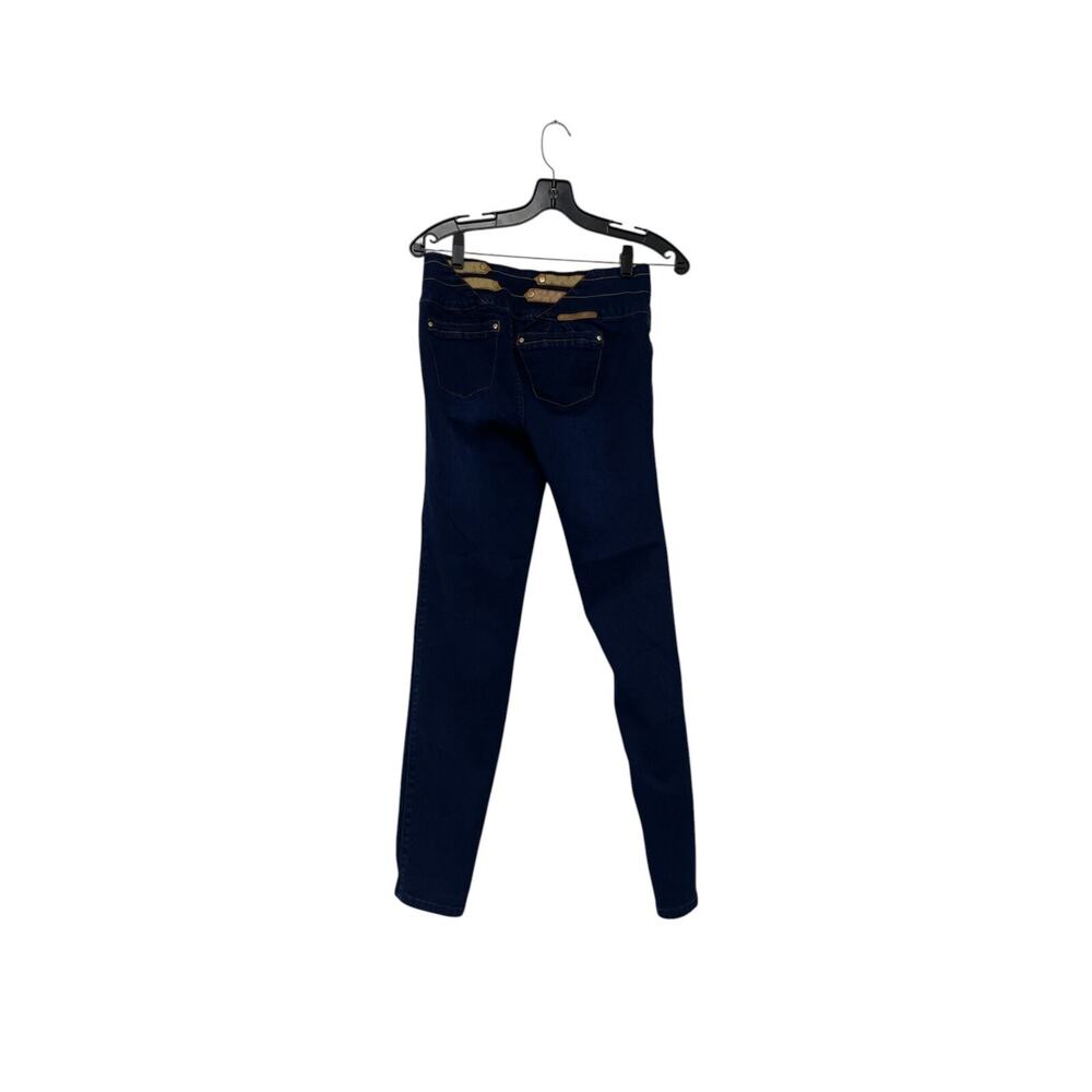 Clash Jeans USA Skinny Jeans Womens 9 Blue Denim Medium Wash Mid Rise LP8079 - Picture 2 of 7